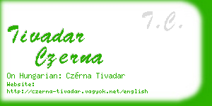 tivadar czerna business card